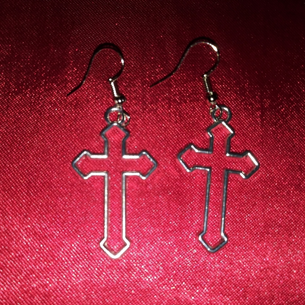Cross earrings